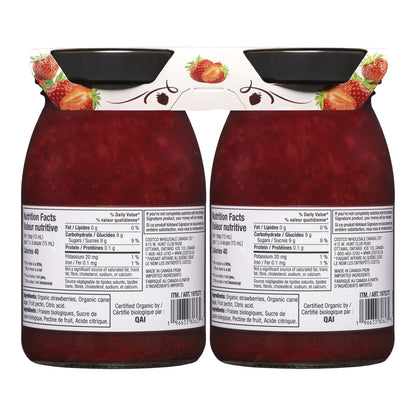 Kirkland Signature Organic Strawberry Spread, 2 x 550 mL - image 3