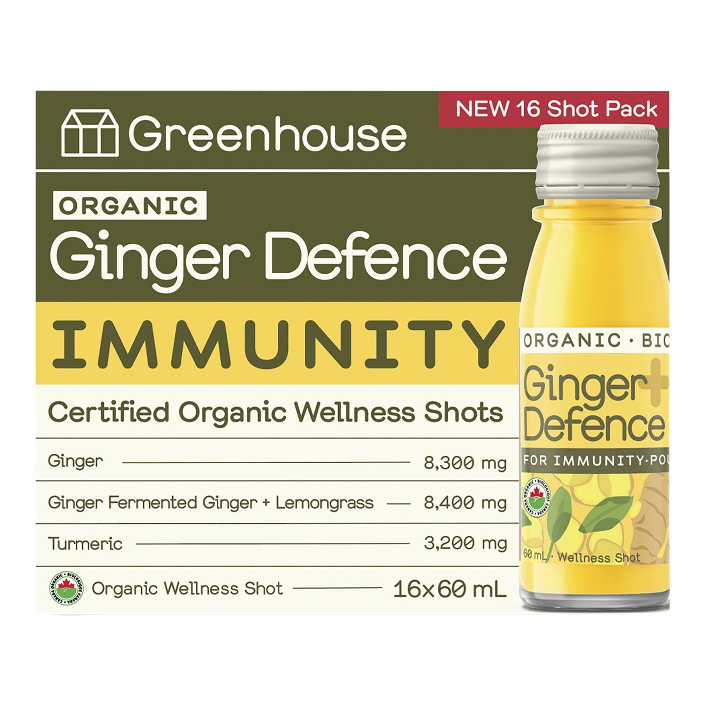 Greenhouse Ginger Defence Shots  16 x 60 mL - image 1