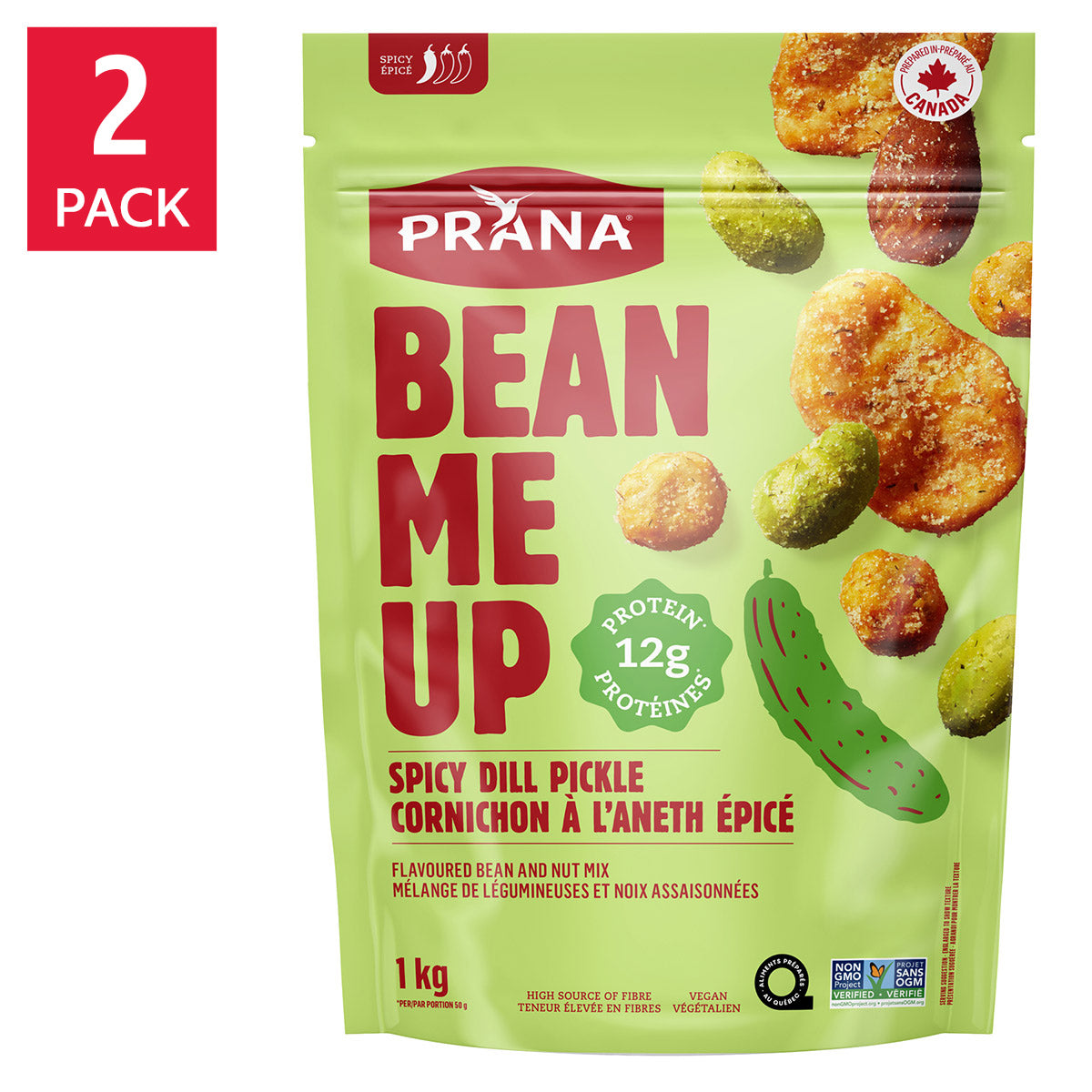 Prana Spicy Dill Pickle Snack Mix, 2 × 1 kg - image 1
