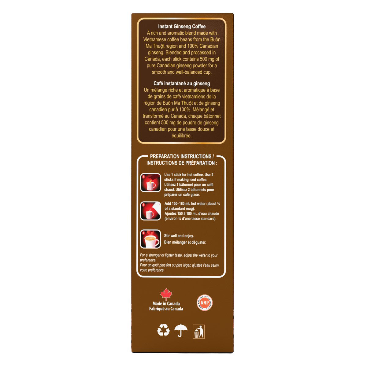 Canadian Vita Instant Ginseng Coffee, 5 boxes, 50 x 18 g - image 3