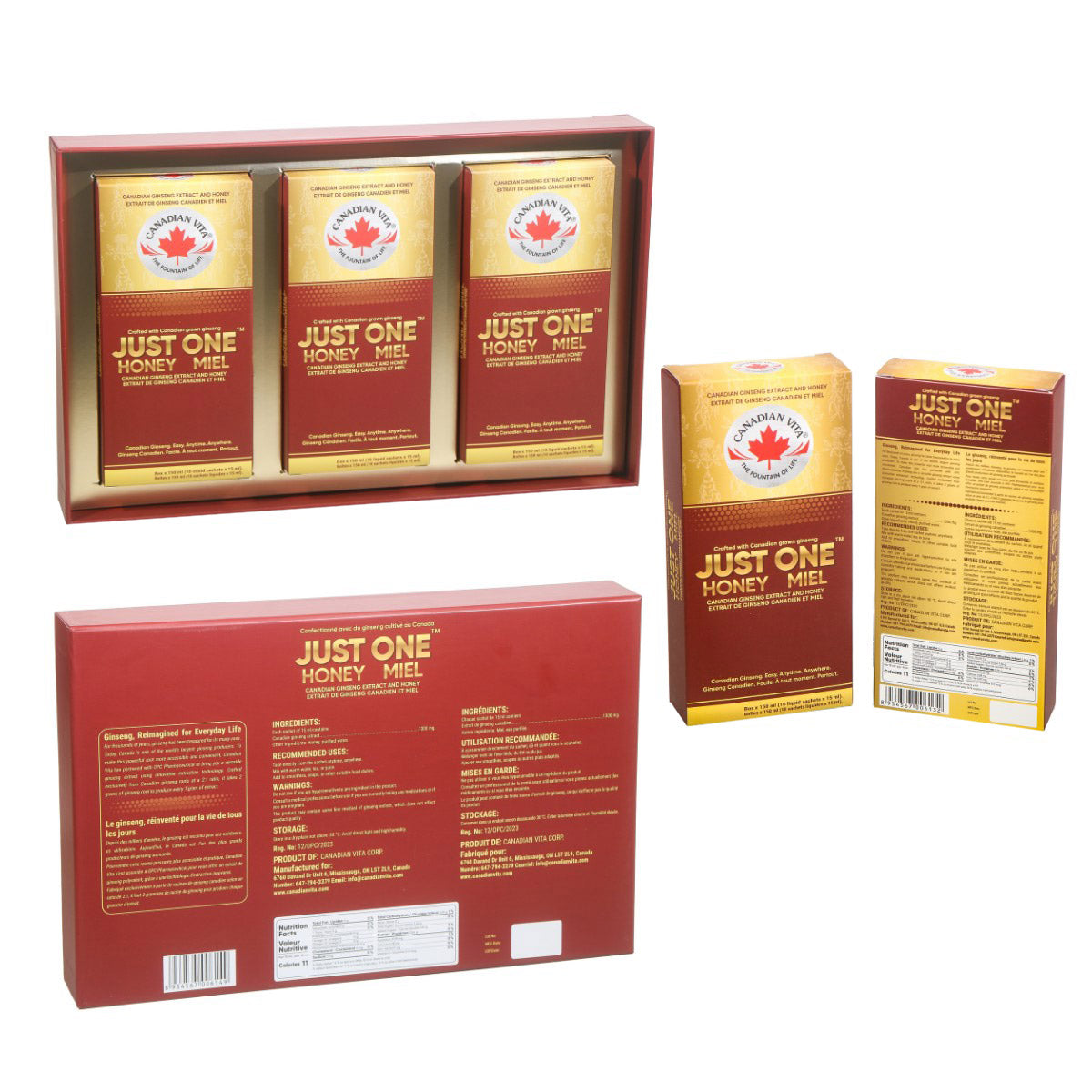 Canadian Ginseng Extract and Honey, 60 x 15 mL - image 2