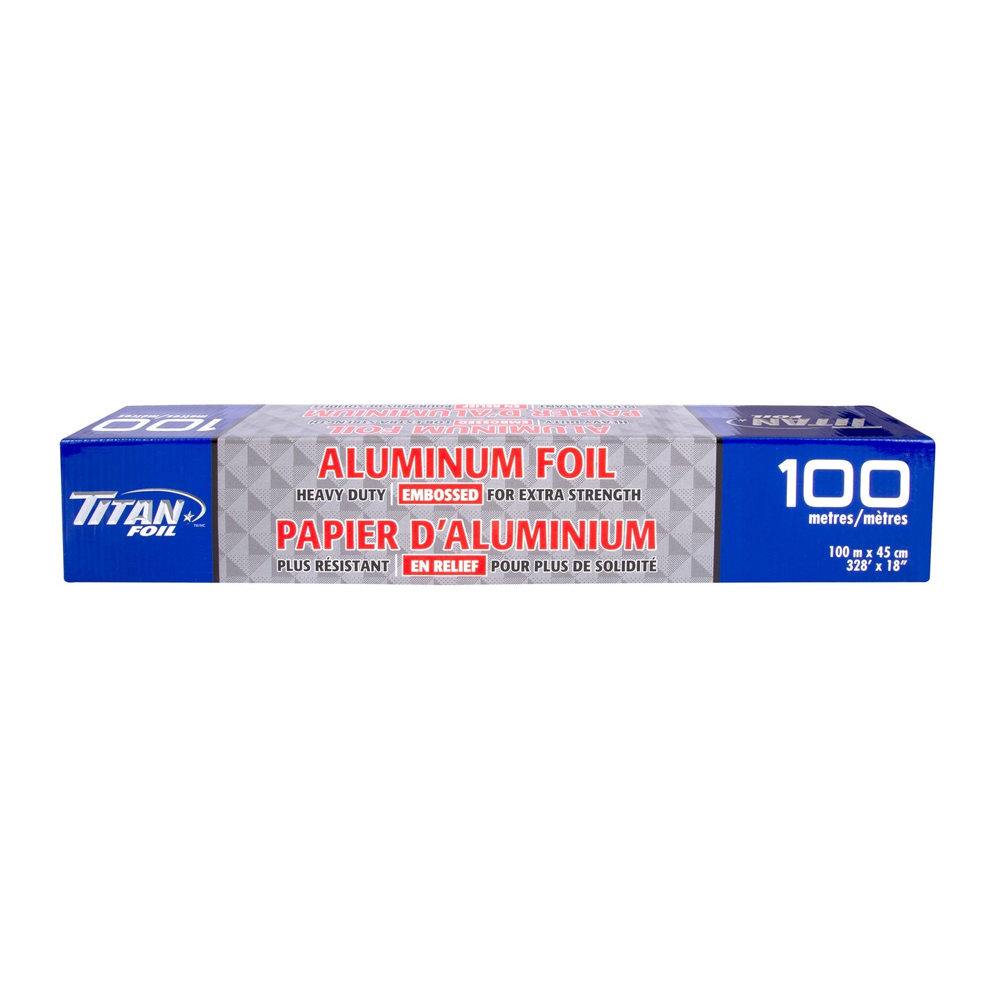 Titan Aluminum Foil Roll, 45 cm × 100 m - image 1