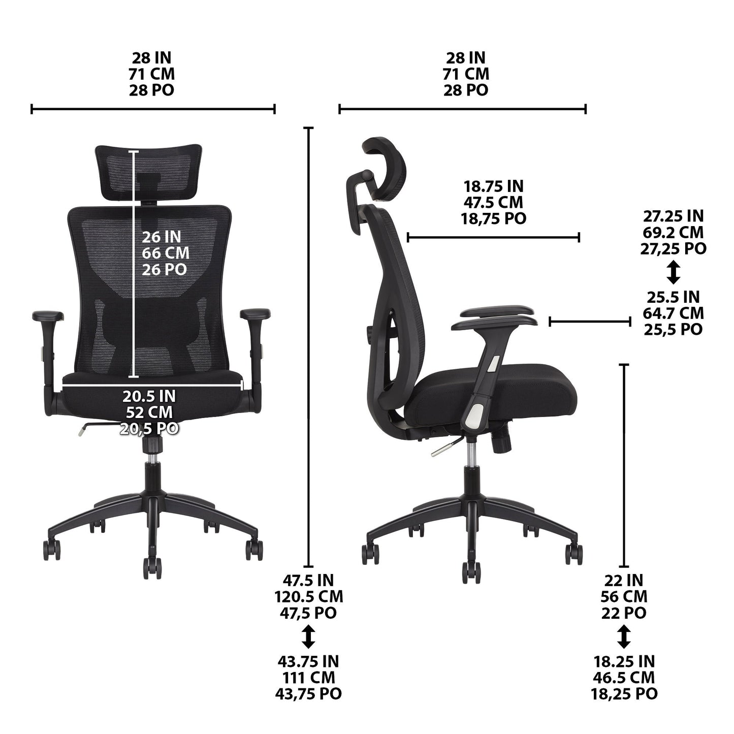 TrueWellness Mesh Office Chair - image 2