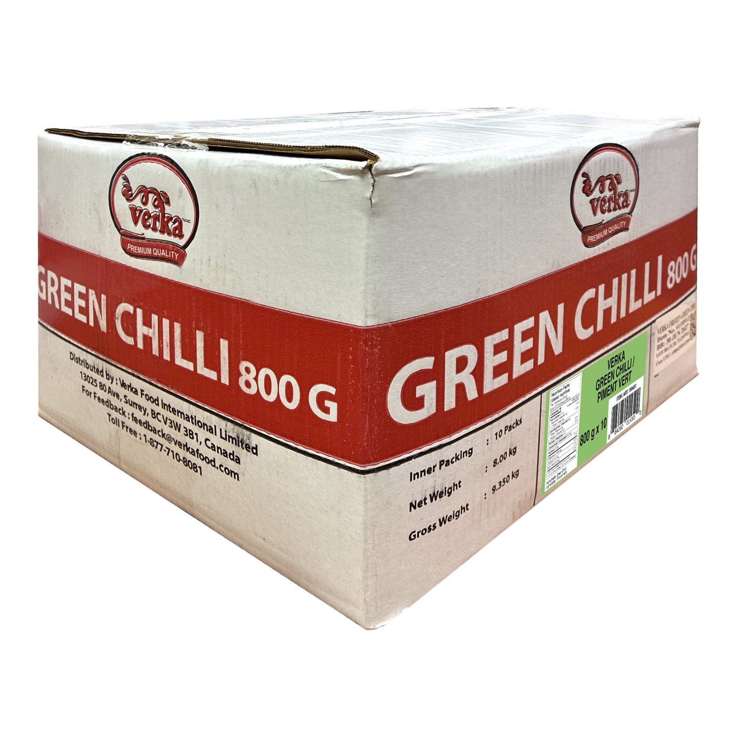 Verka Green Chilli, 10 x 800g - image 2
