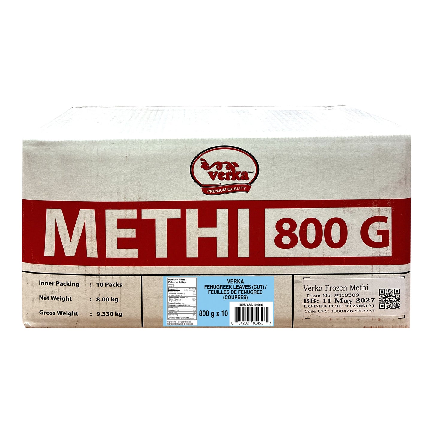 Verka Methi, 10 x 800g - image 1