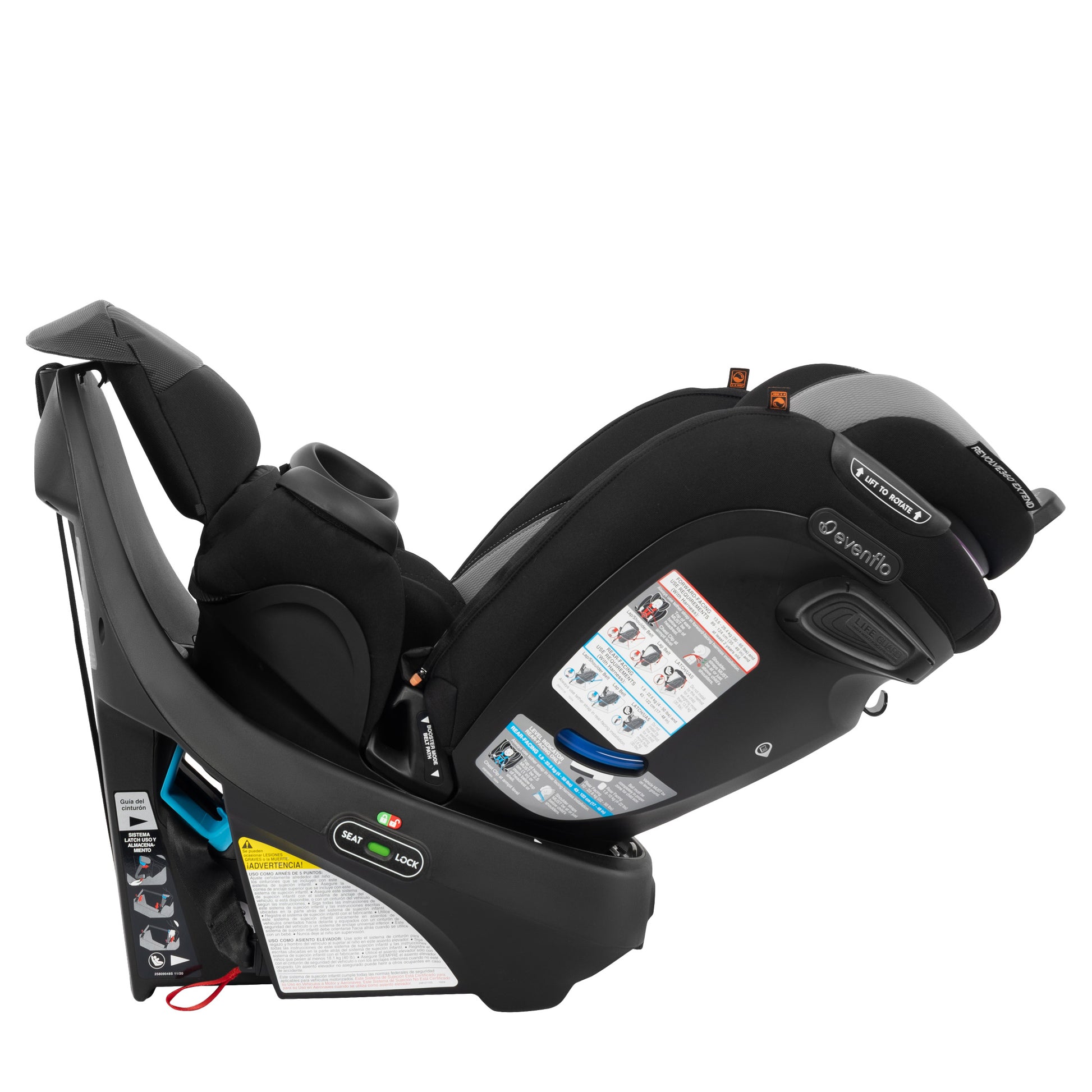 Evenflo - Revolve 360 All-In-One Car Seat, with Quick Clean Cover - image 5