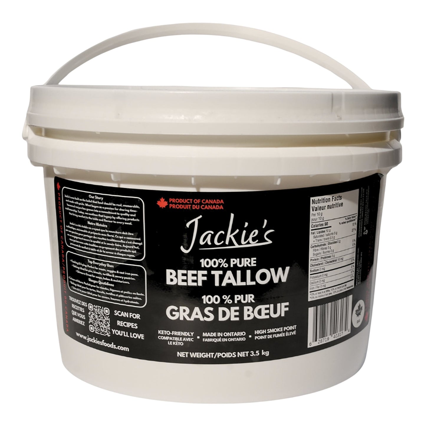 Jackie's Pure Beef Tallow, 3.5 kg - image 1
