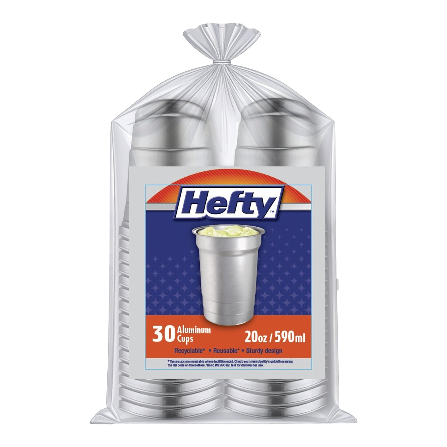 Heftty Aluminum Cups 20oz, Pack Of 30 - image 1