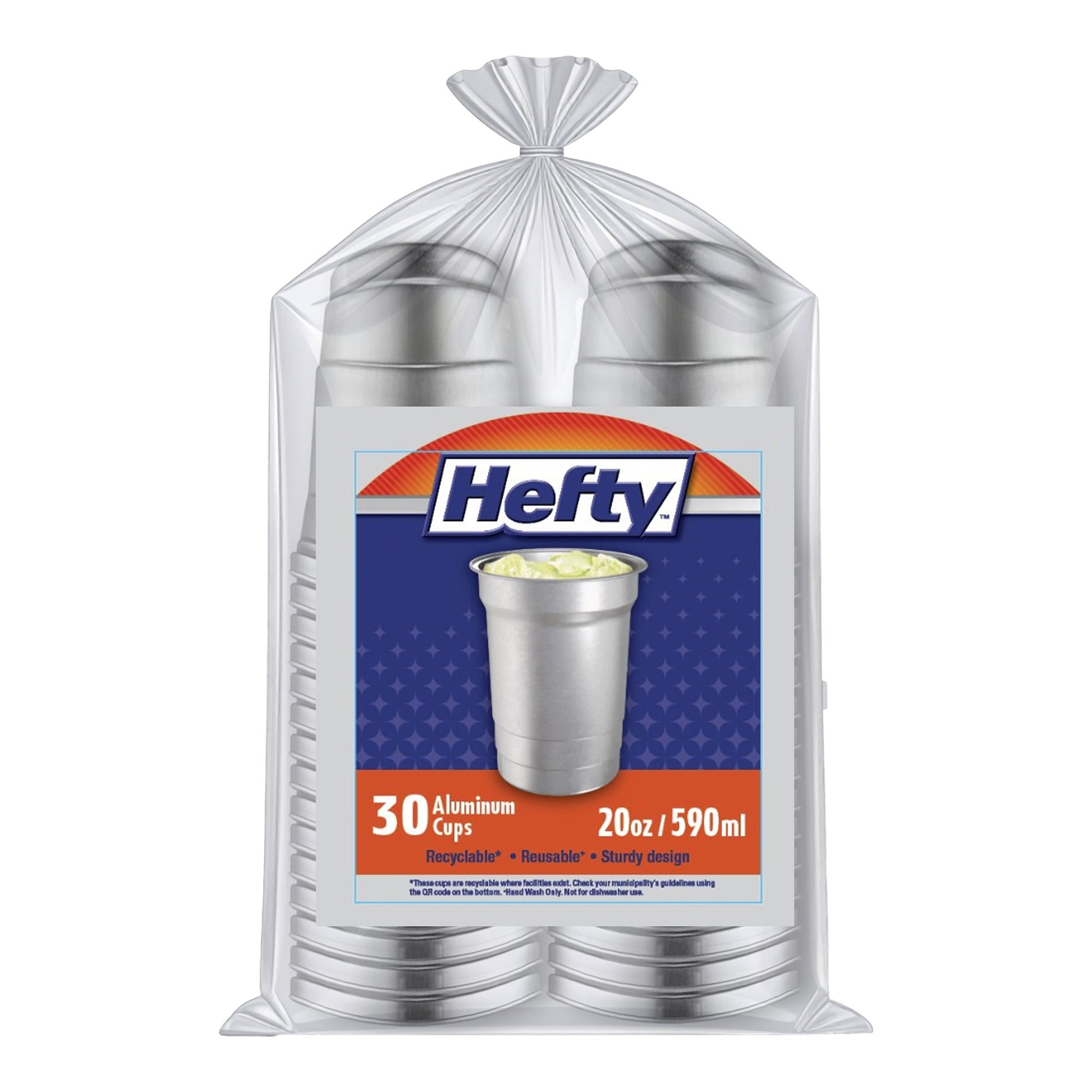 Heftty Aluminum Cups 20oz, Pack Of 30 - image 1