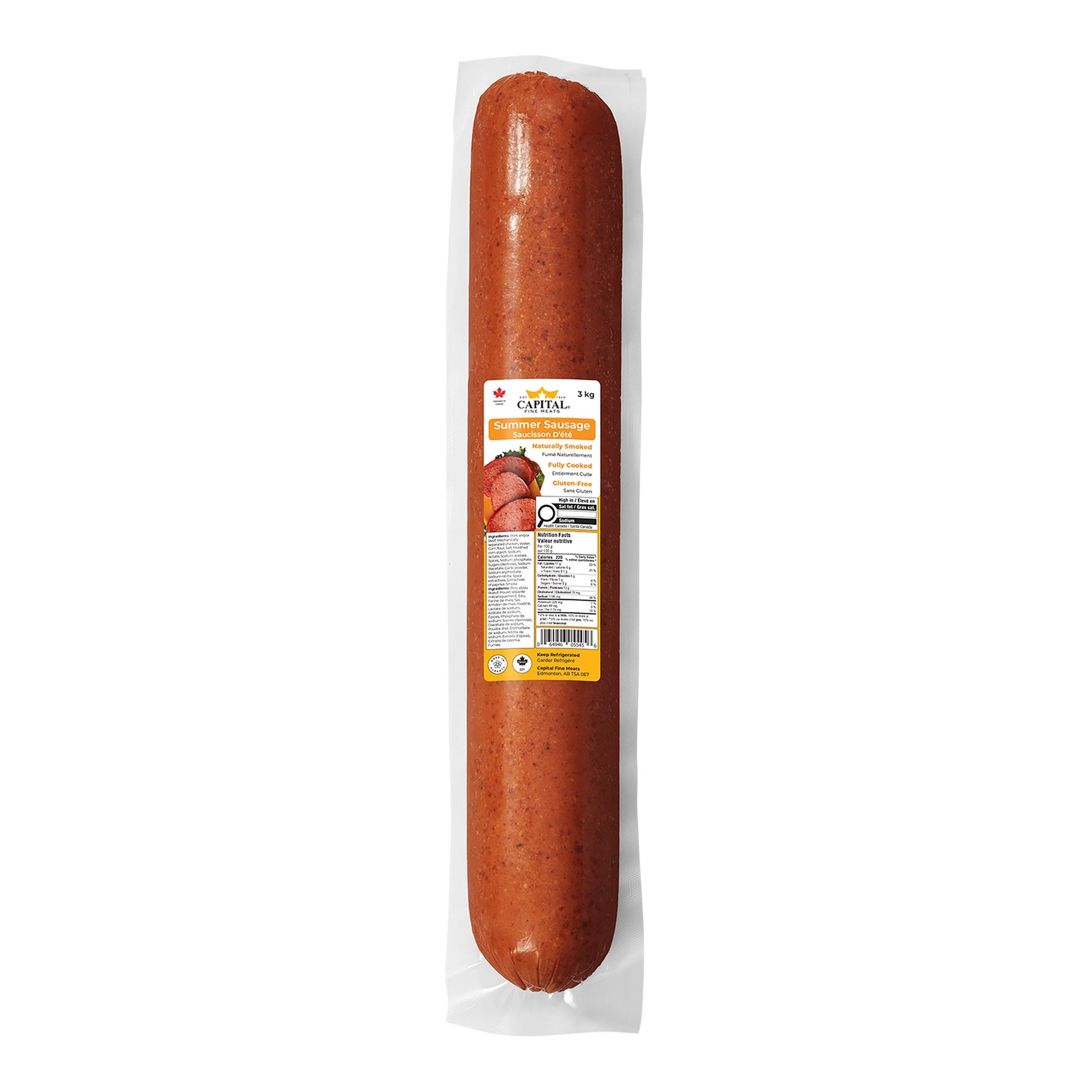 Capital Summer Sausage, 3 kg - image 1