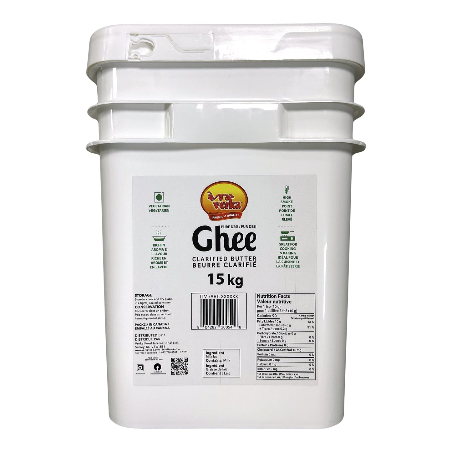 Verka Pure Desi Ghee, 15 kg - image 1