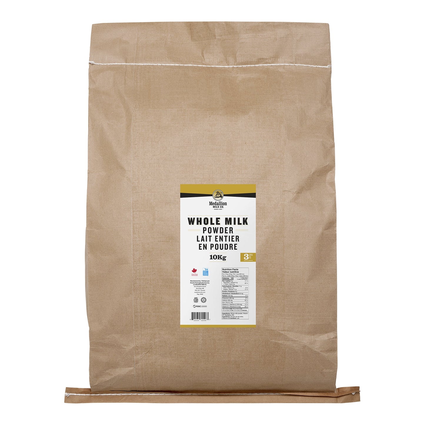 Medallion Milk Co. Whole Milk Powder, 10 kg - image 1