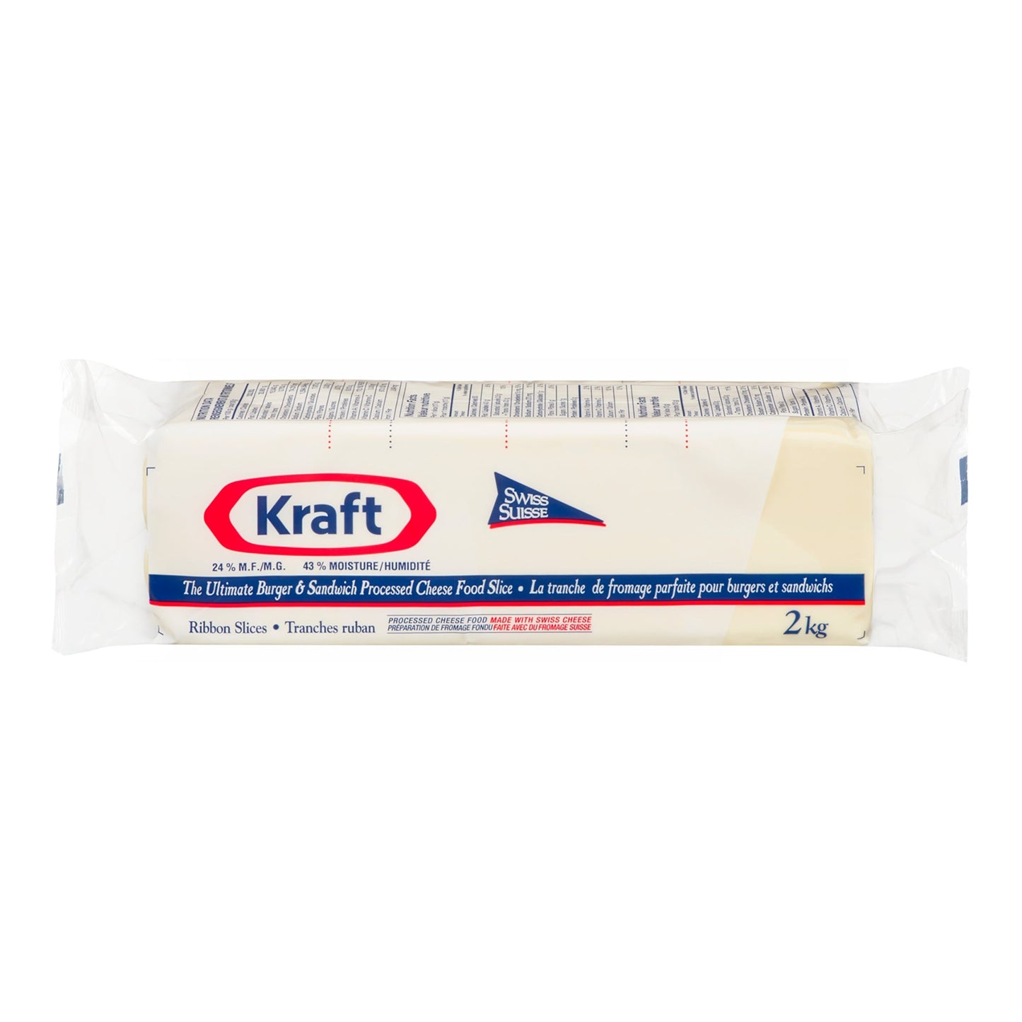 Kraft Swiss Ribbon Slices 2 kg - image 1