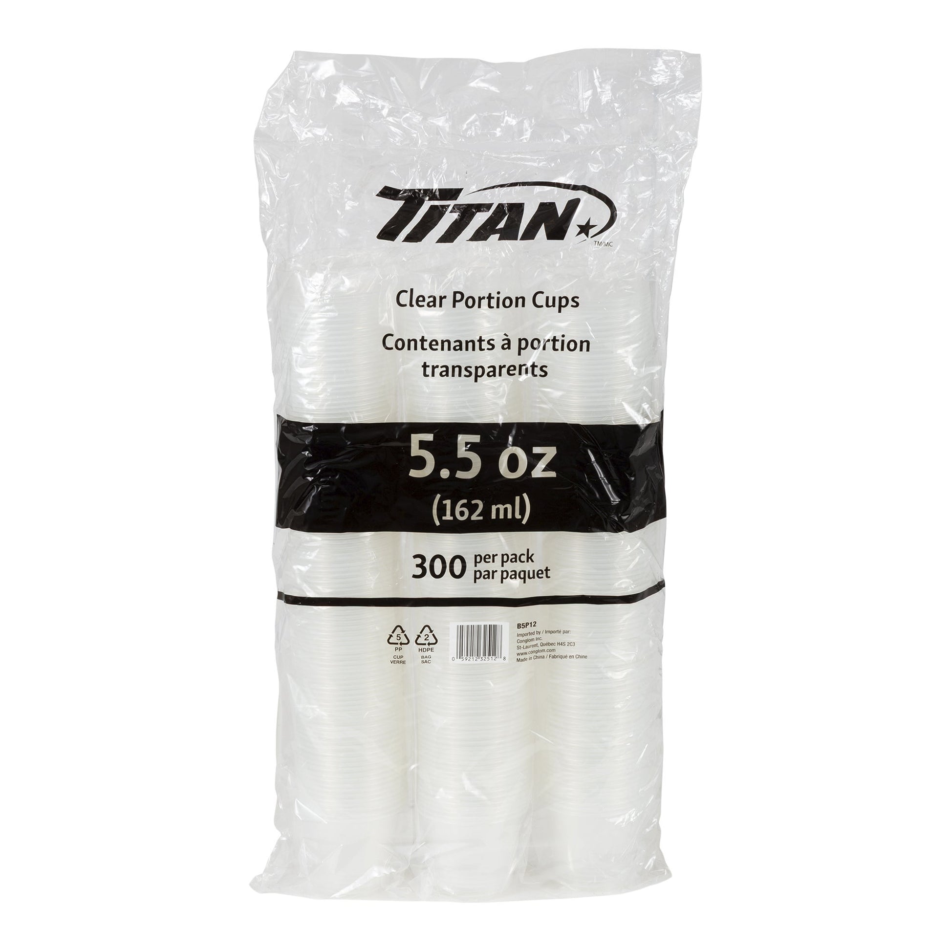 Titan 5.5 oz PP Portion Cup, Pack of 1200 - image 2