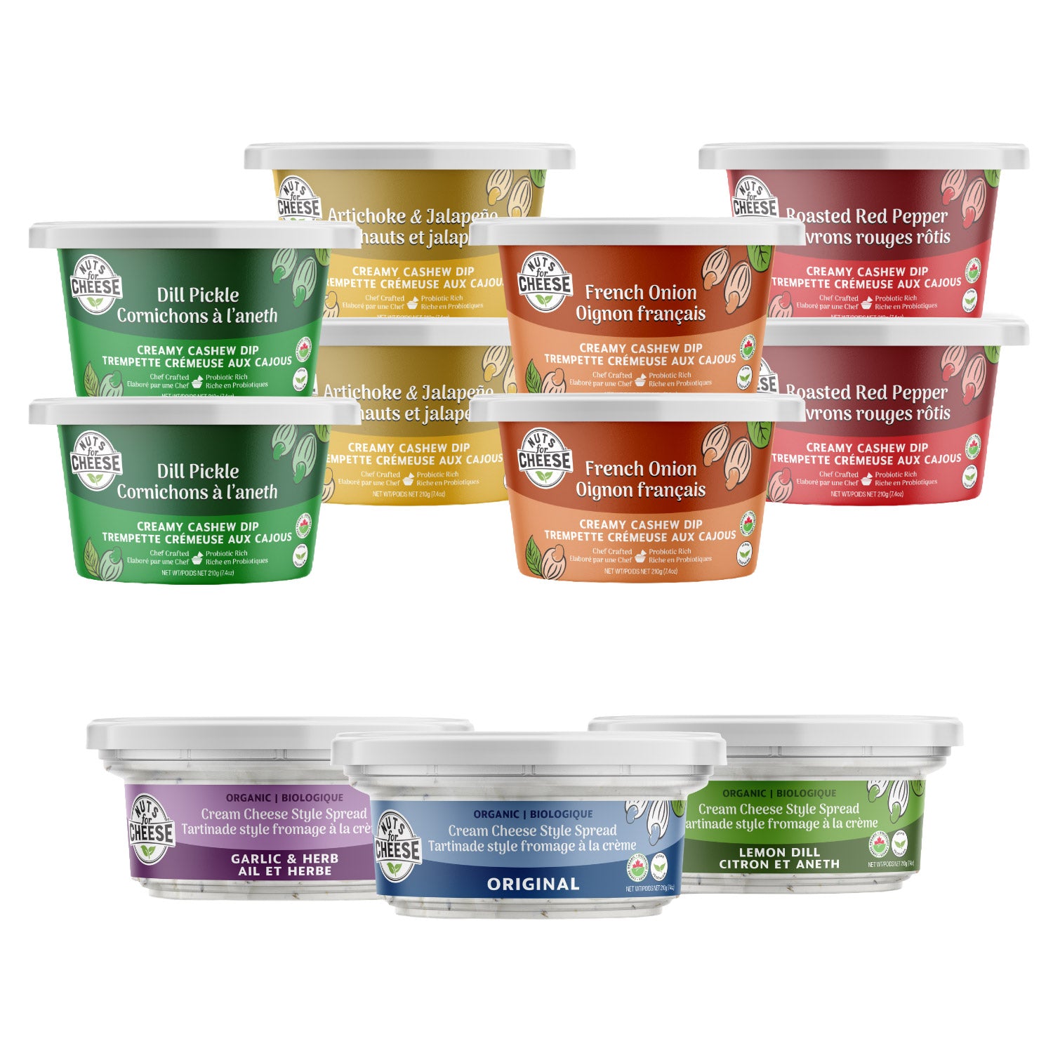 Nuts for Cheese Vegan Artisanal Dip and Spread Variety Pack - image 1
