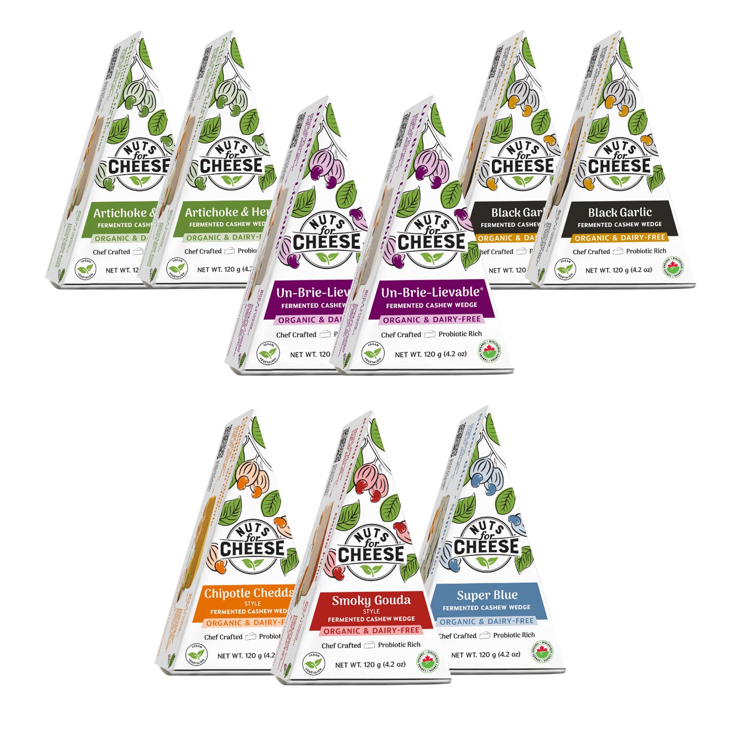 Nuts for Cheese Vegan Dairy-Free Artisanal Wheel Bundle, 1.08 kg - image 1