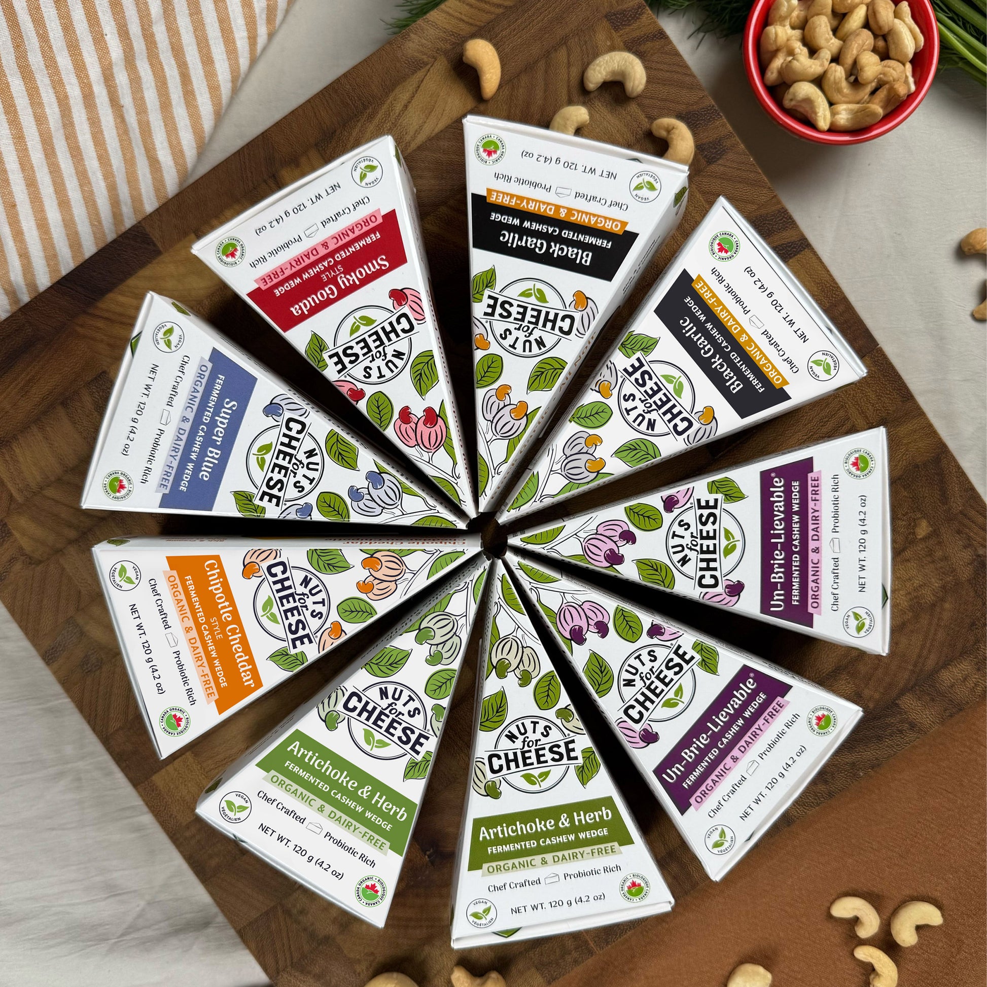 Nuts for Cheese Vegan Dairy-Free Artisanal Wheel Bundle, 1.08 kg - image 2
