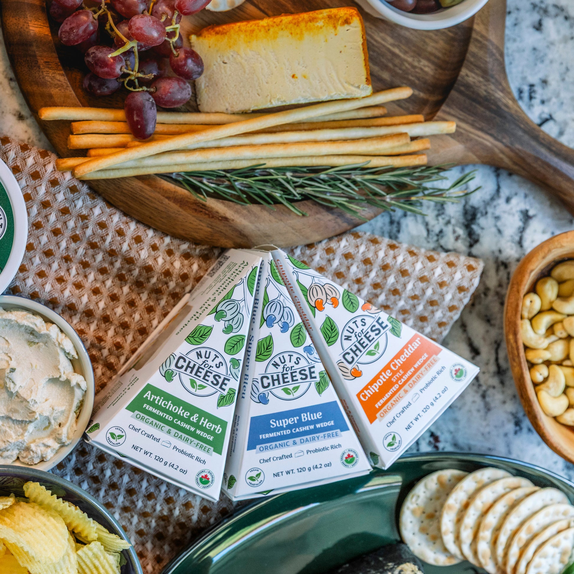 Nuts for Cheese Vegan Dairy-Free Artisanal Wheel Bundle, 1.08 kg - image 3