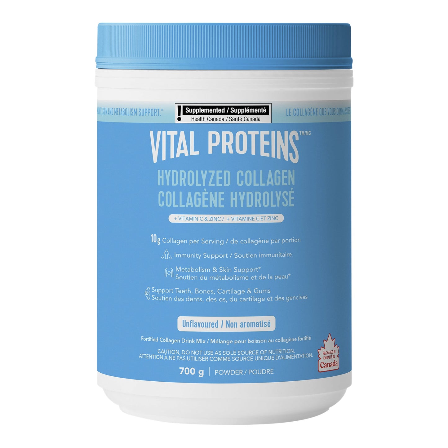 Vital Proteins Hydrolyzed Collagen + Vitamin C & Zinc, 700 g - image 1