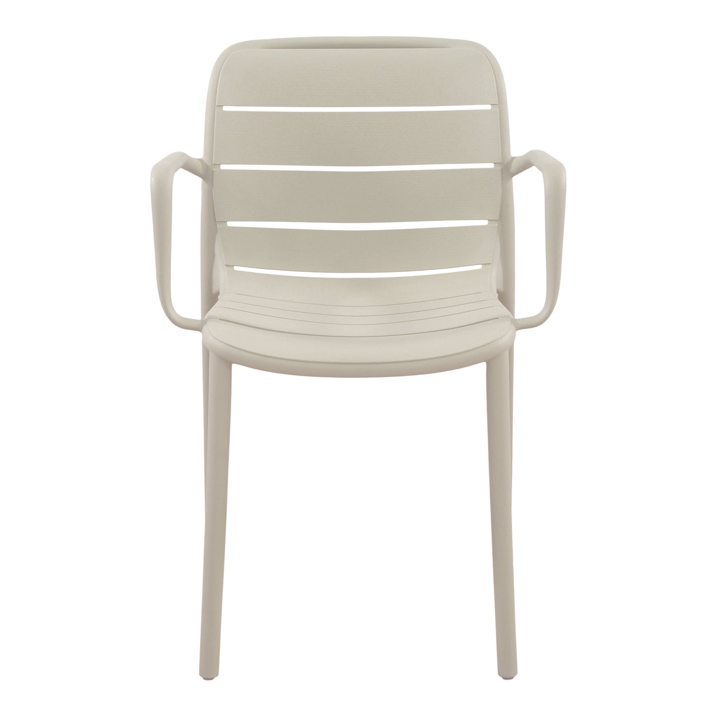 Patioflare Stacking Armchairs, Cream, 2-Pack - image 2