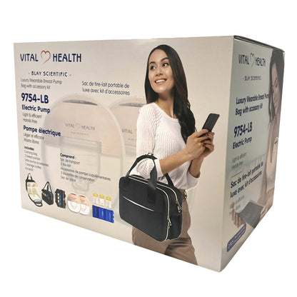 Vital Health Wearable Breast Pump with Luxury Bag - image 4