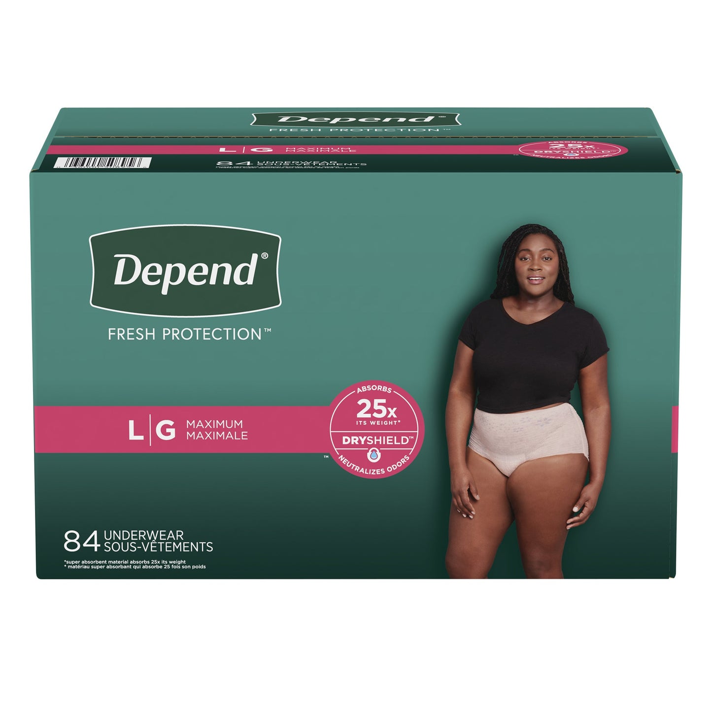 Depend Women's Maximum Absorbency Underwear, Large - image 2