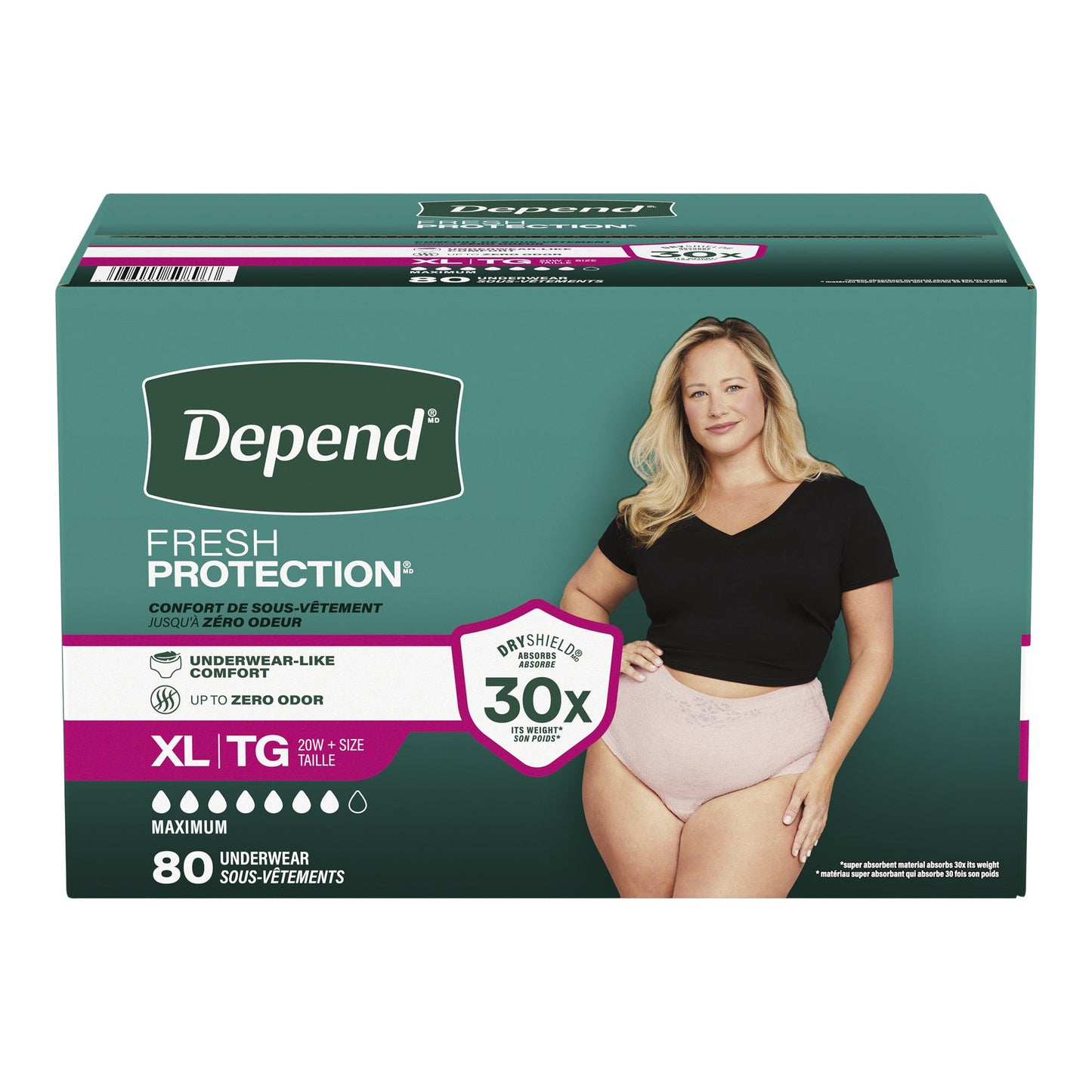 Depend Women's Underwear & Maximum Absorbency Extra Large - image 1