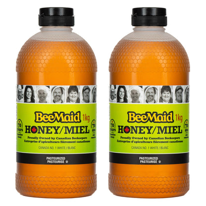 BeeMaid Liquid Honey, 2 × 1 kg - image 1
