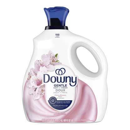 Downy Gentle Soft + Fresh Fabric Softener Liquid, Cherry Blossom Scent, 150 loads - image 1