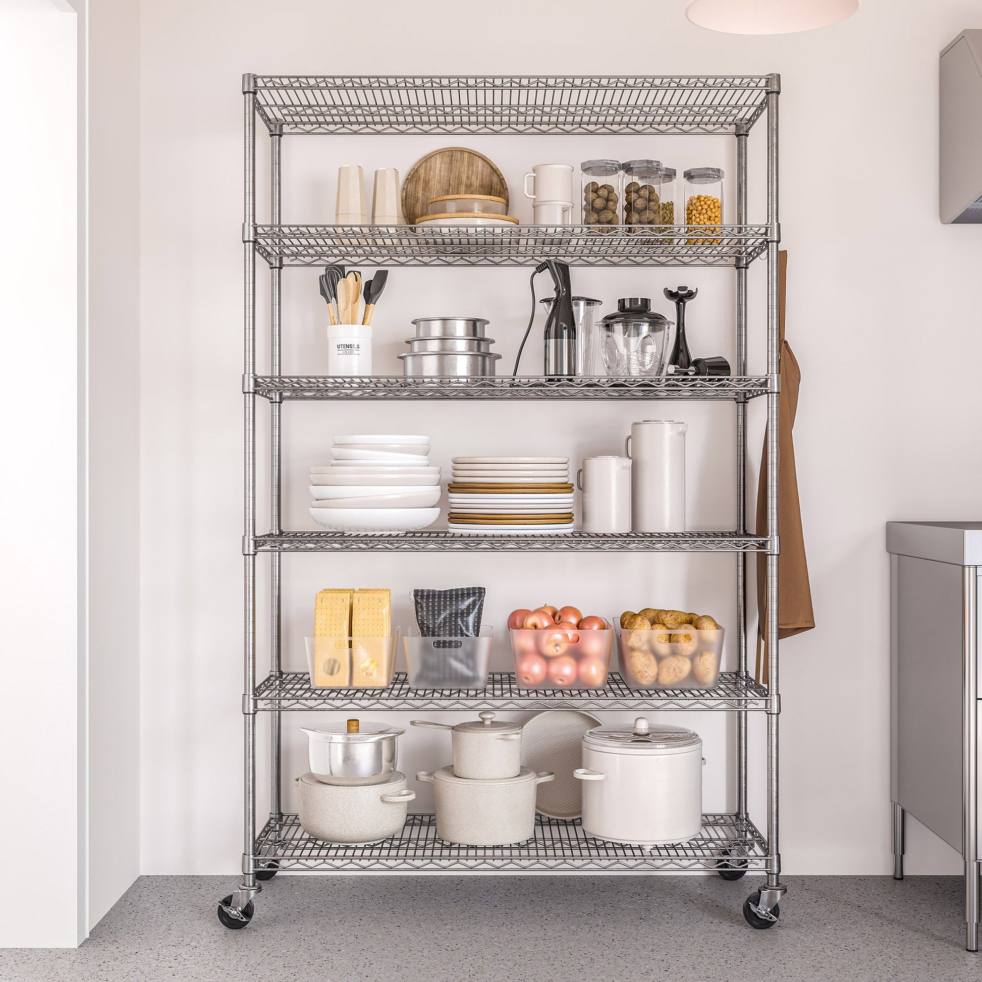 Seville Classics 6 Tier NSF Steel Wire Shelving Rack - image 2