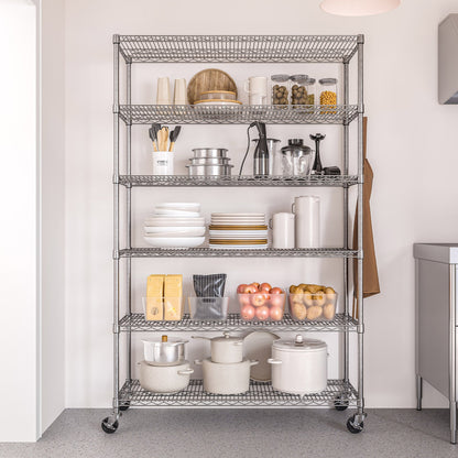 Seville Classics 6 Tier NSF Steel Wire Shelving Rack - image 2