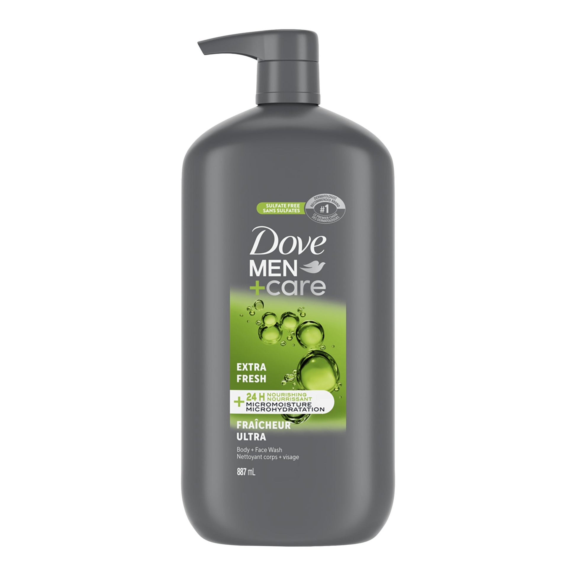 Dove Men + Care Extra Fresh Body Wash, 2 x 887 mL - image 2