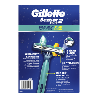 Gillette Sensor2 Plus Men's Disposable Razor, 52 count - image 2