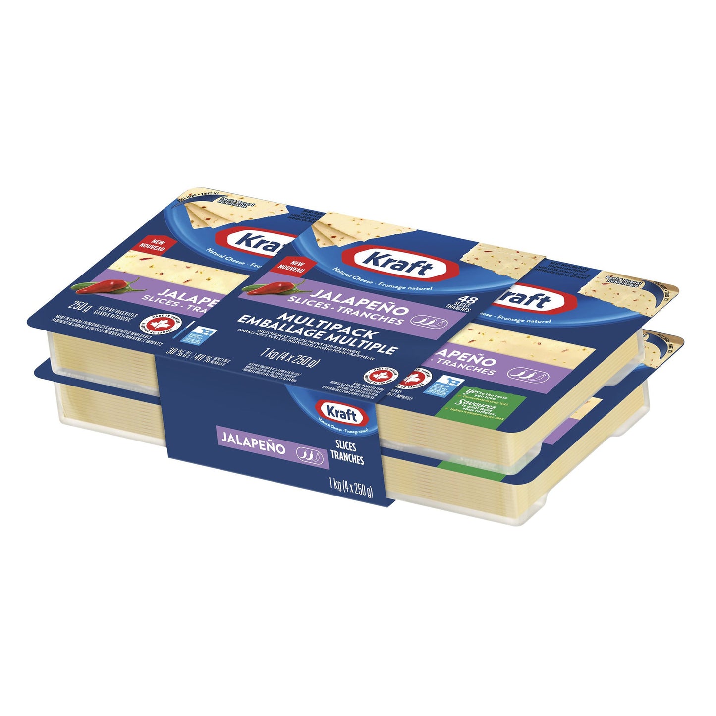 Kraft Natural Cheese Jalapeño Slices, 4 × 250 g - image 2