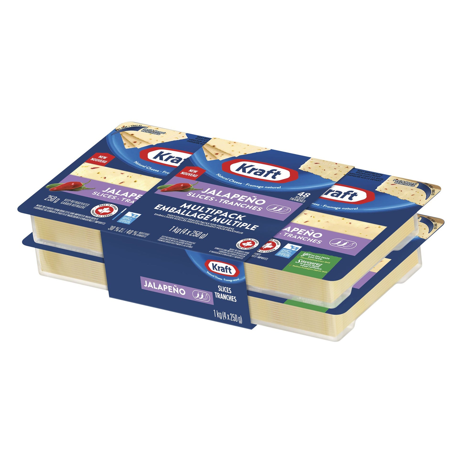 Kraft Natural Cheese Jalapeño Slices, 4 × 250 g - image 2