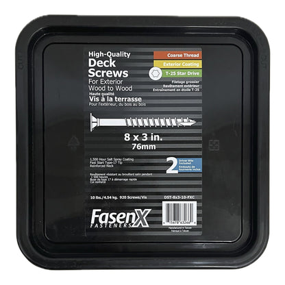 FasenX Premium Screw Deck Screws No.8, approx 920 screws - image 1