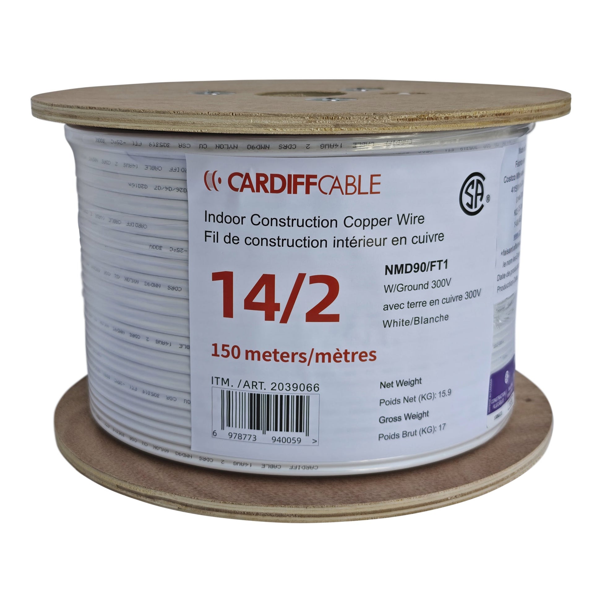 Construction Copper Wire NMD90 14/2, 150 m - image 1