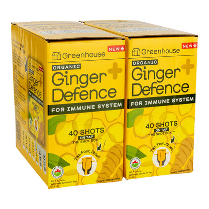 Greenhouse Ginger Defence Organic Wellness Shot Box, 2 × 2.4 L (80 Servings) - image 1