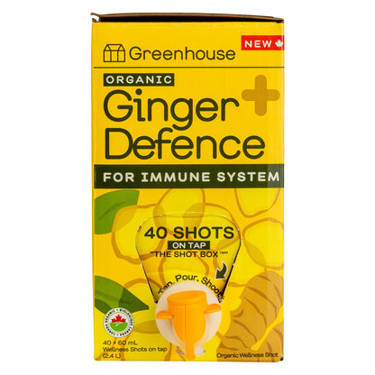Greenhouse Ginger Defence Organic Wellness Shot Box, 2 × 2.4 L (80 Servings) - image 6