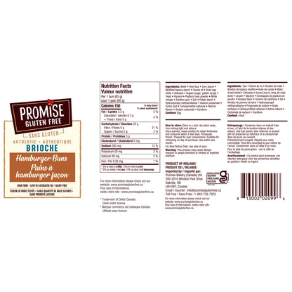 Promise Gluten Free Brioche Burger Buns, 4 × 260 g - image 2