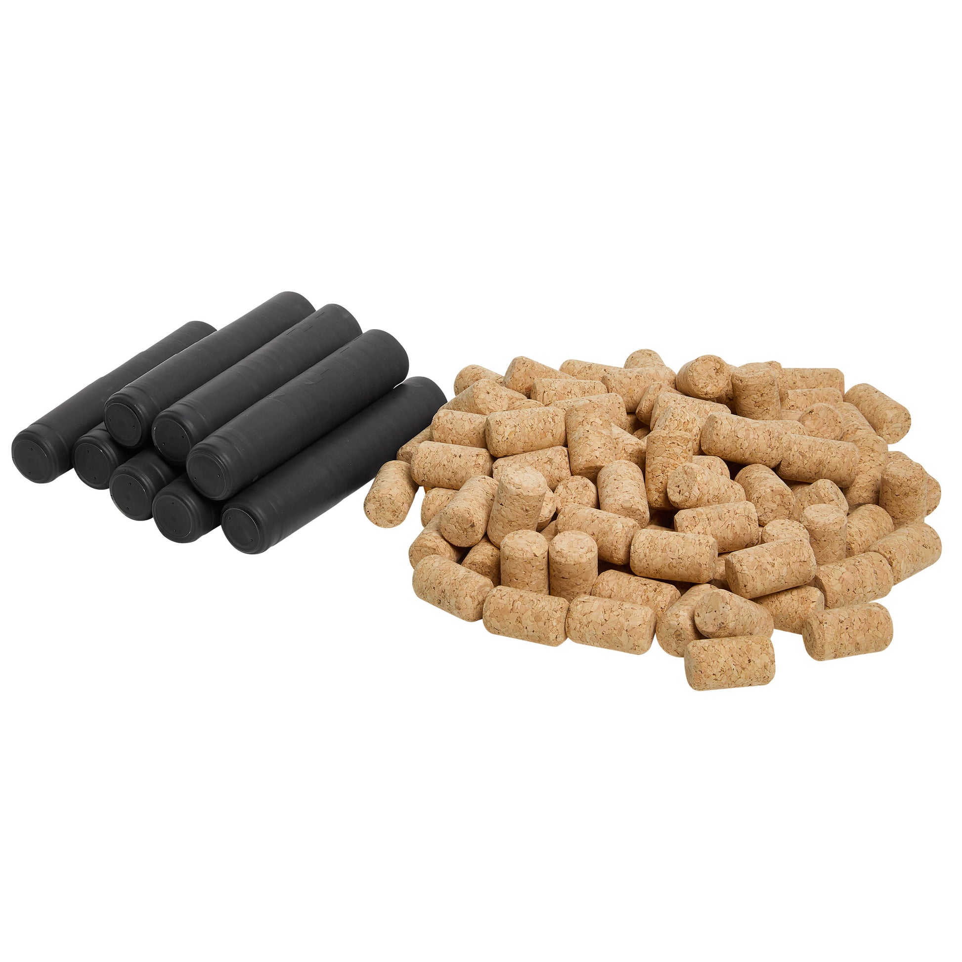 ABC Crafted Series Agglomerated Cork #8 Short & Shrink Caps, Pack of 100 - image 4