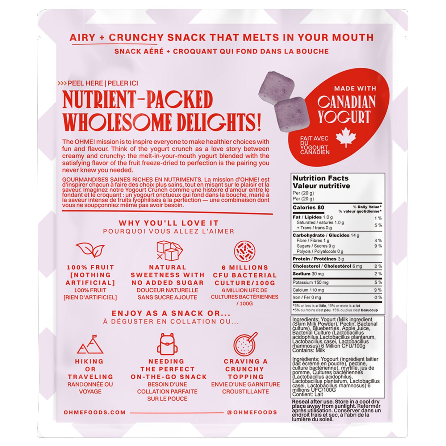 OHME! Freeze-Dried Fruit and Yogurt Crunch Variety, 6 - pack - image 4