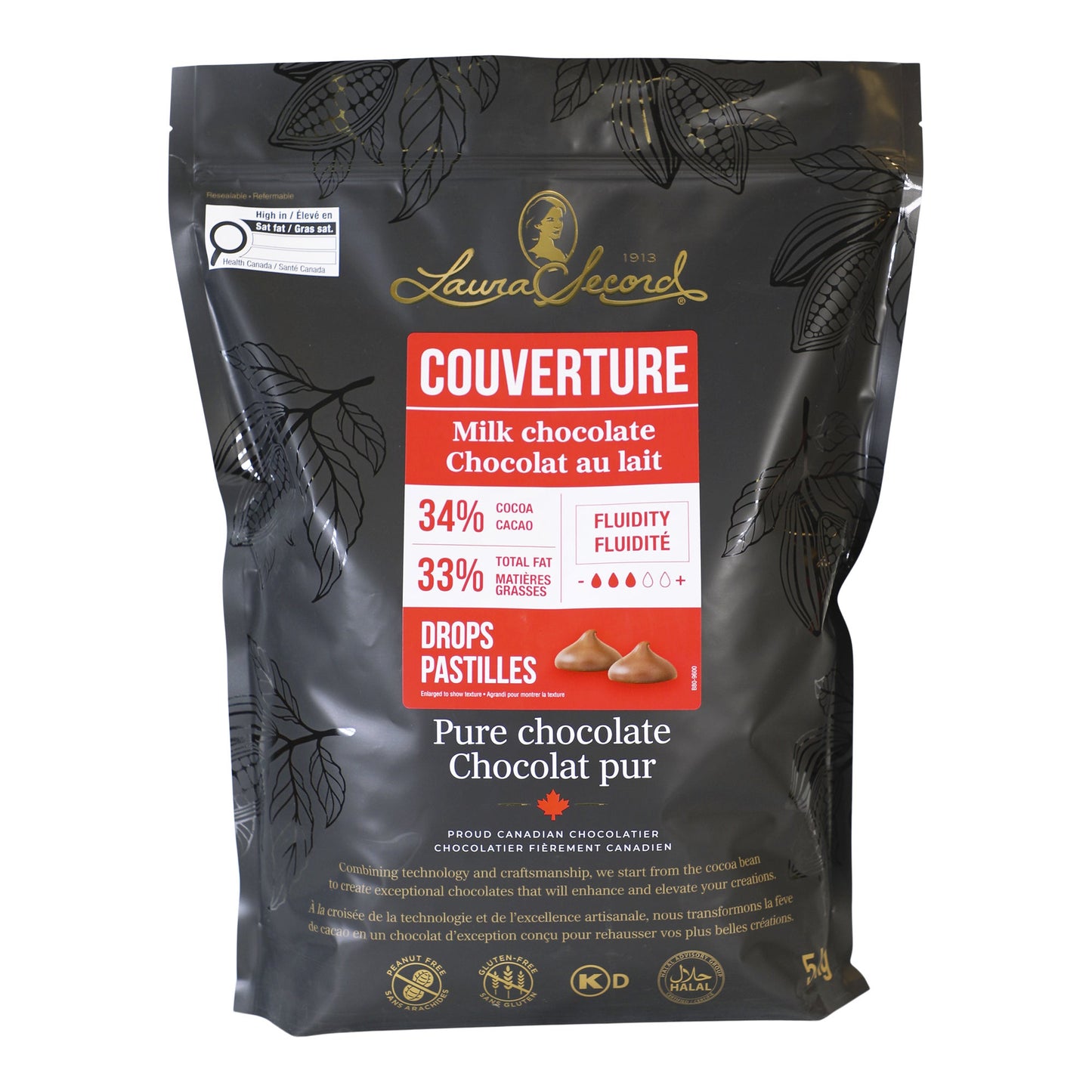Laura Secord Milk Chocolate Couverture 5kg - image 1