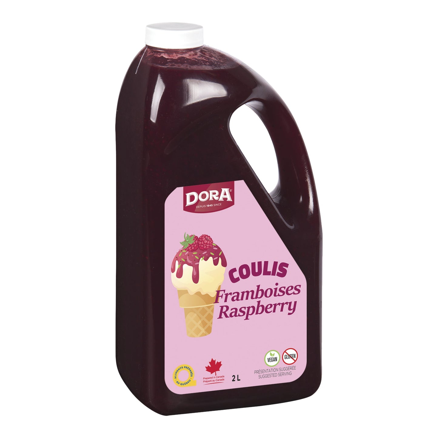 Dora Raspberry Dessert Topping 2L - image 1
