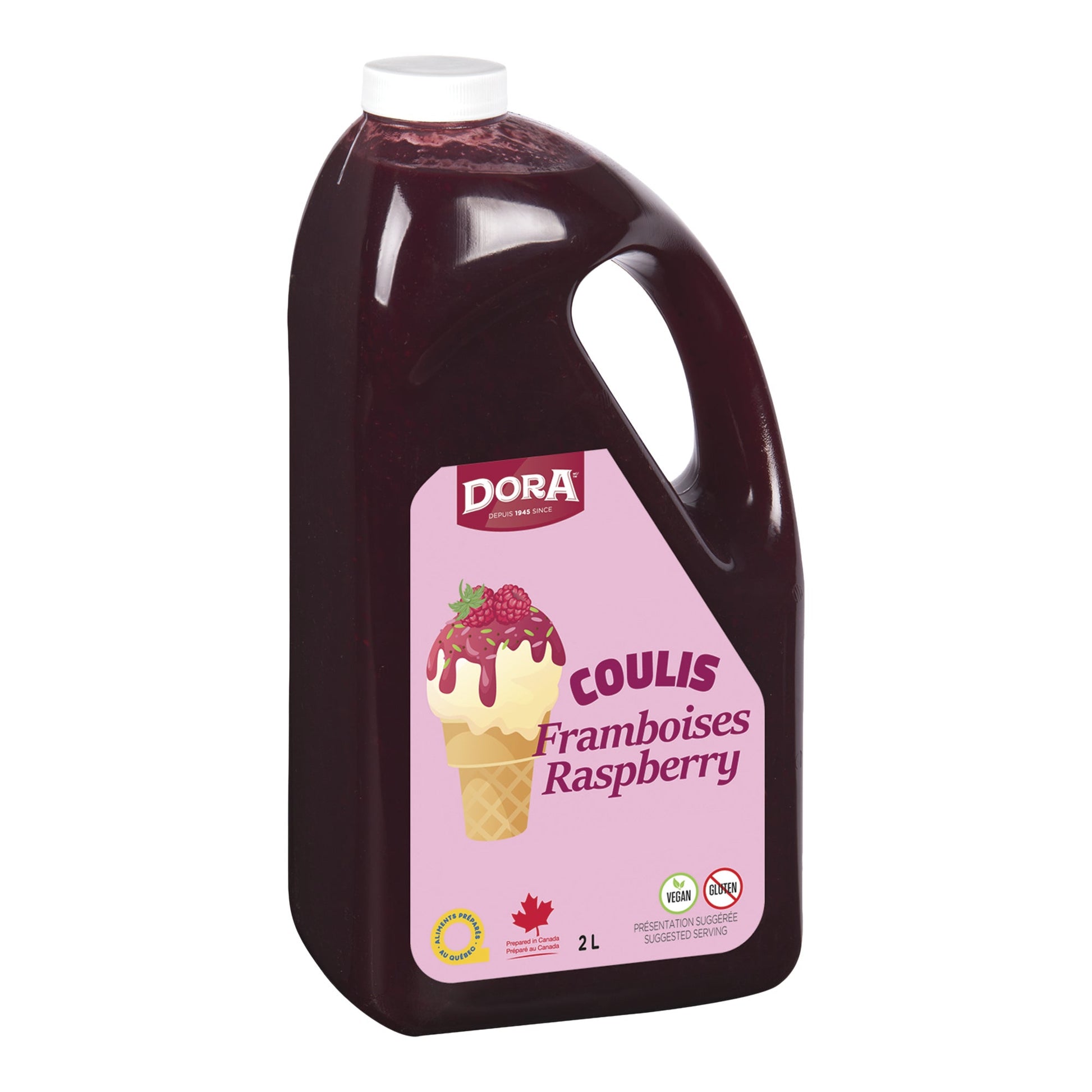 Dora Raspberry Dessert Topping 2L - image 1