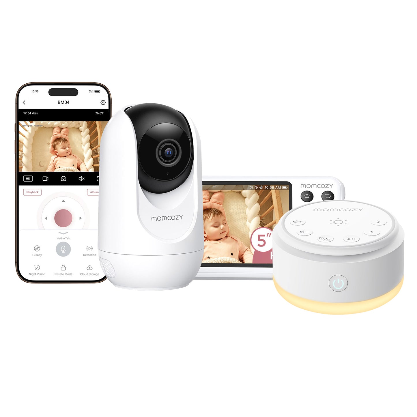 Momcozy Baby Monitor + White Noise Machine - image 2