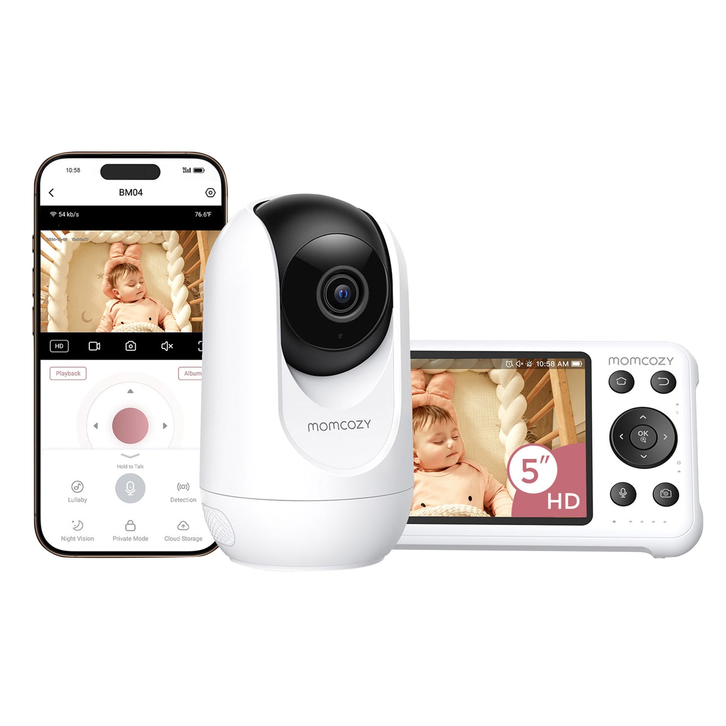 Momcozy Baby Monitor + White Noise Machine - image 3
