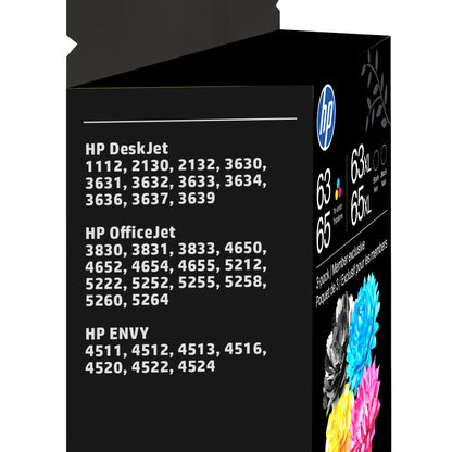 HP Genuine 63/65 Color/Black XL Ink Cartridge Set (C1SE7BN), 3-Pack Combo - image 2