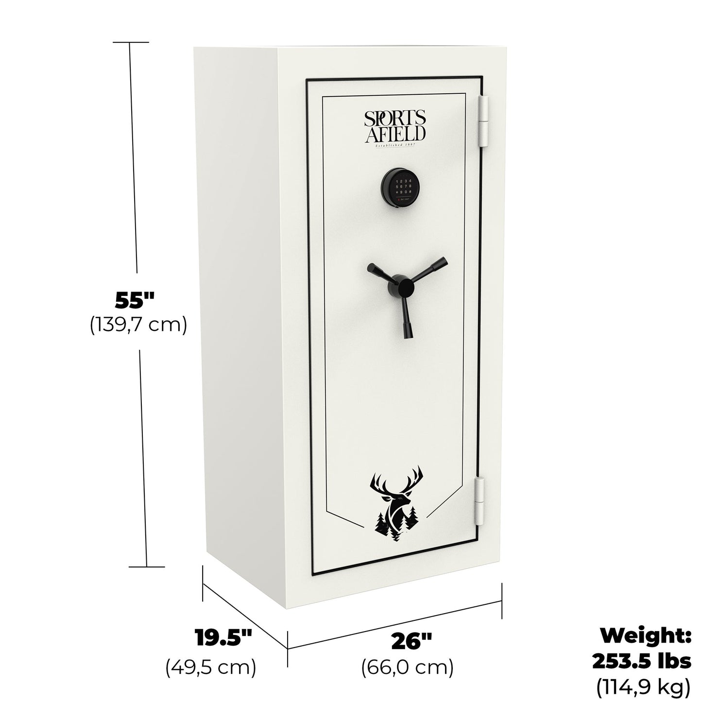 Sports Afield 11.24 cu. ft. Fire Rated and Waterproof Gun Safe - image 3