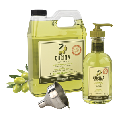 Cucina Coriander and Olive Oil Liquid Hand Soap, 1 L + 200 mL - image 2